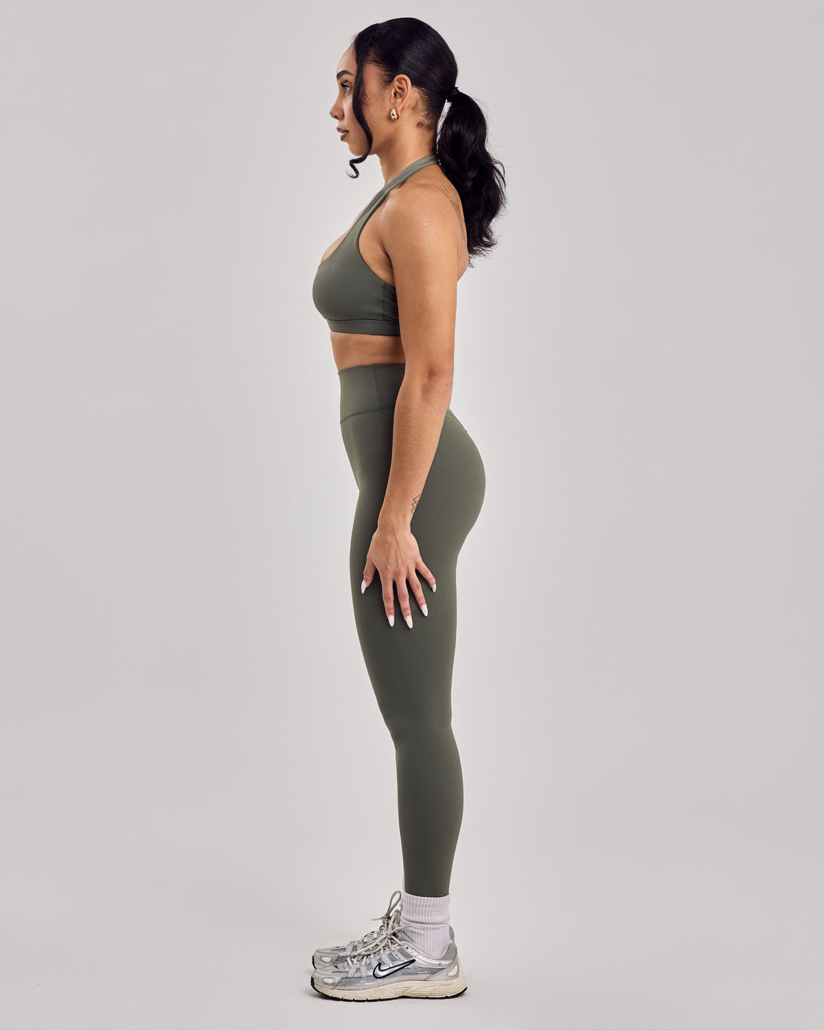 Serenity Halter Bra — Sage Green