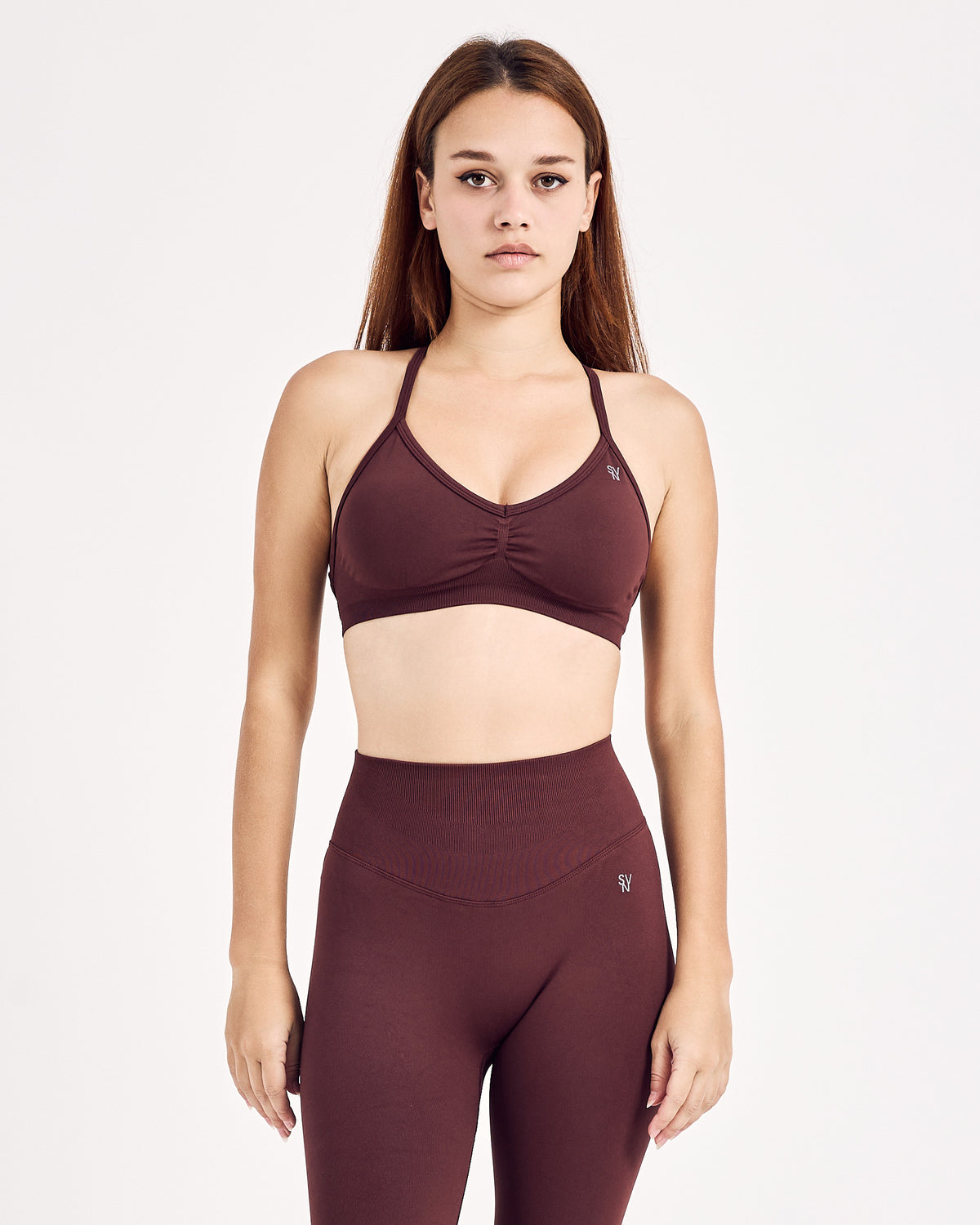 Asset Seamless Bra — Burgundy