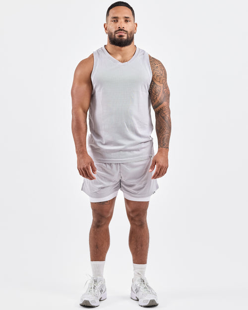 1994 Mesh Tank Top — Muted Gray