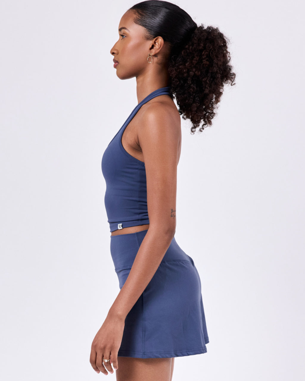 Smash Halter Bra — Horizon Blue