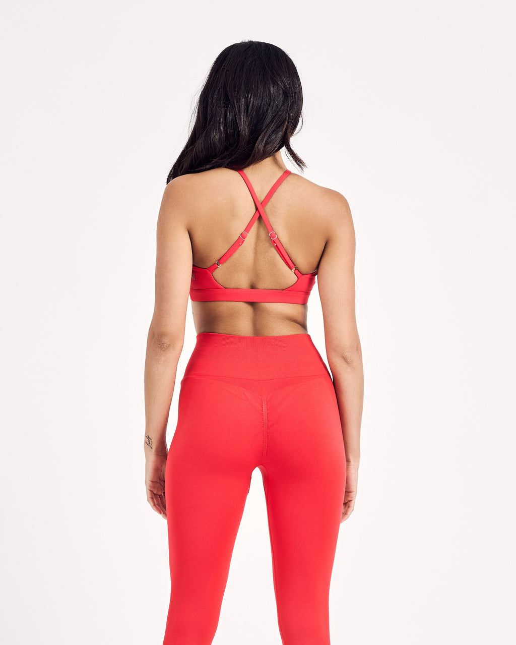 Cross Front Bra — Racing Red