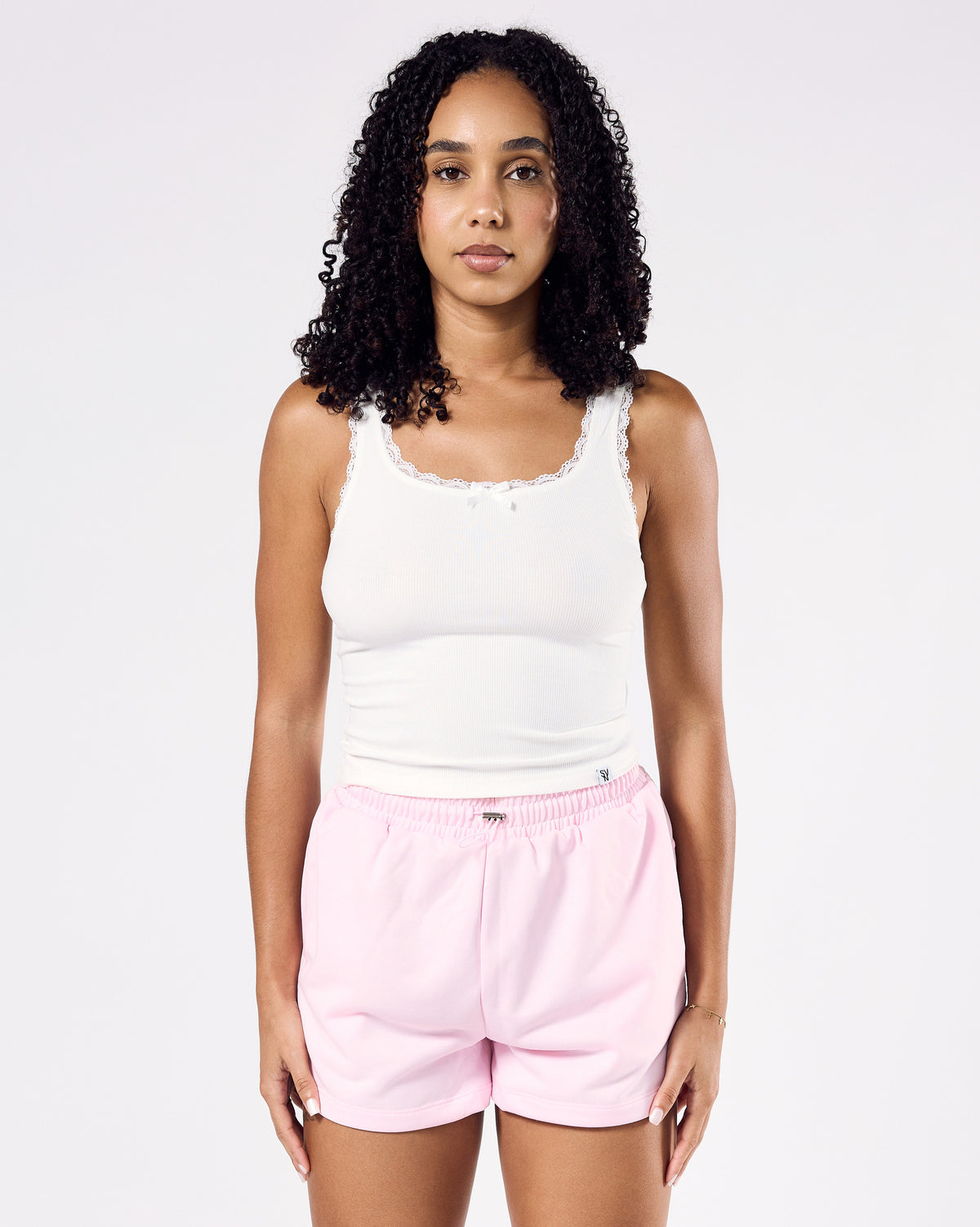 Ribbed Tank Top — Coconut White
