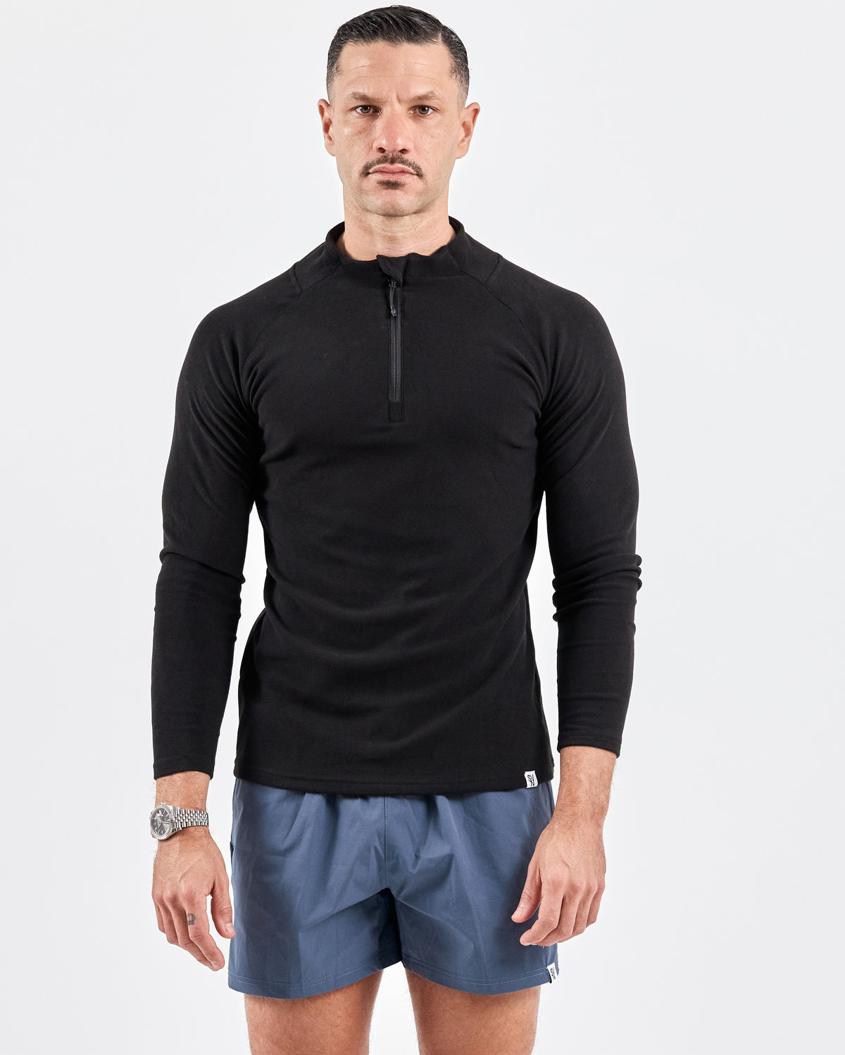 Fitted Thermal Jersey — Jet Black