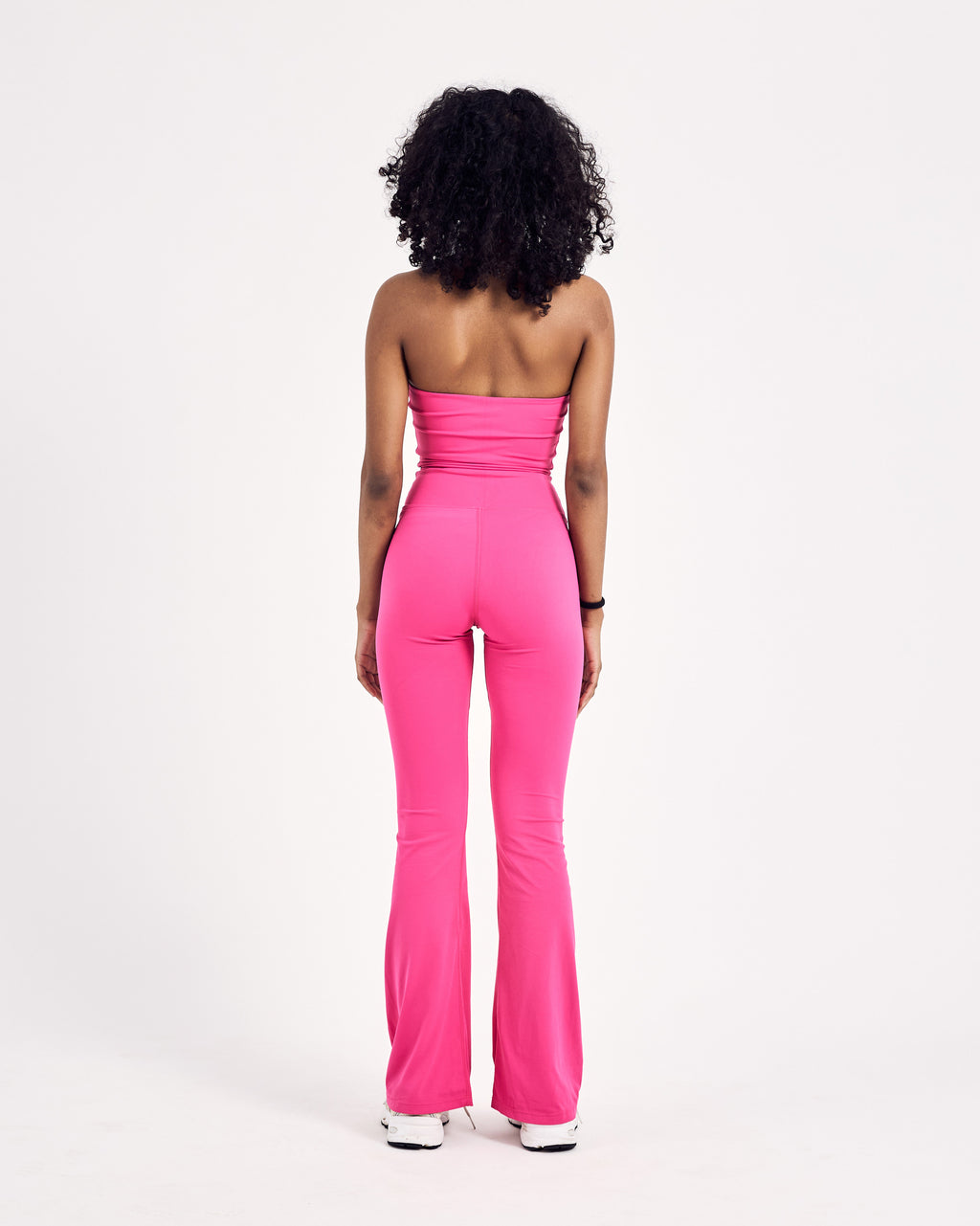 2 in 1 Flared Jumpsuit — Hibiscus Pink