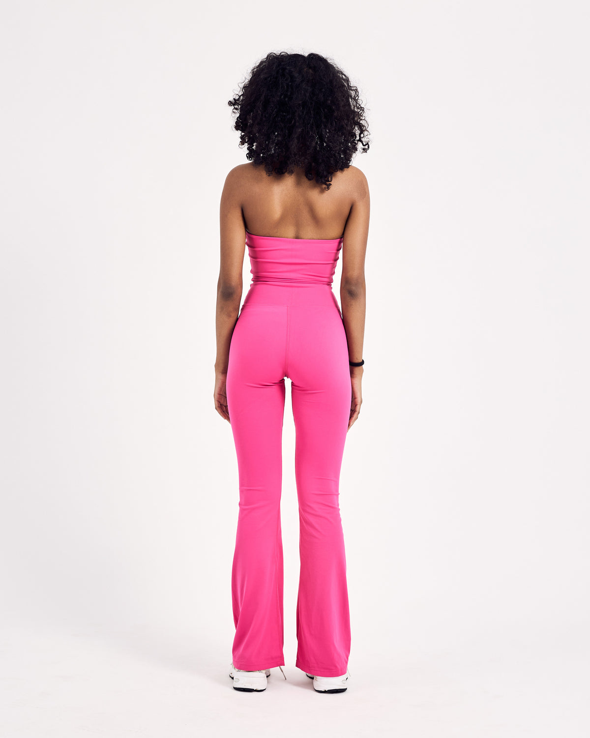 2 in 1 Flared Jumpsuit — Hibiscus Pink