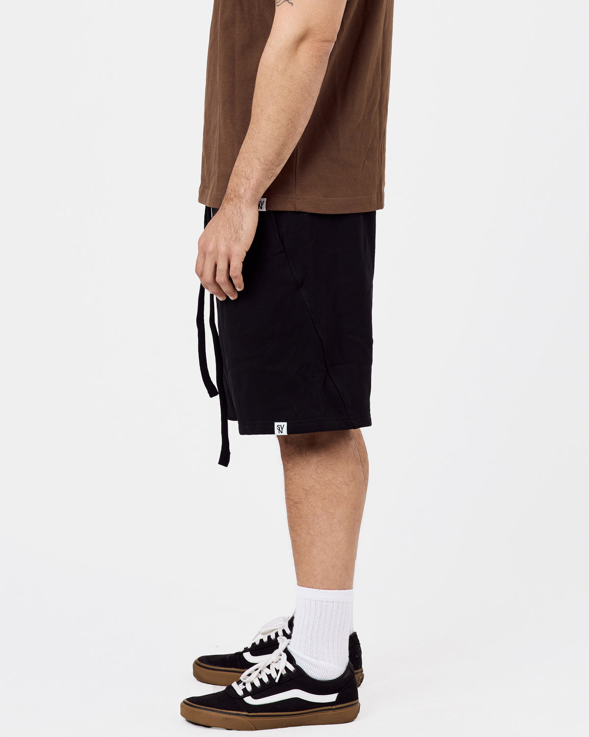 Premium Heavy Cotton Shorts — Jet Black
