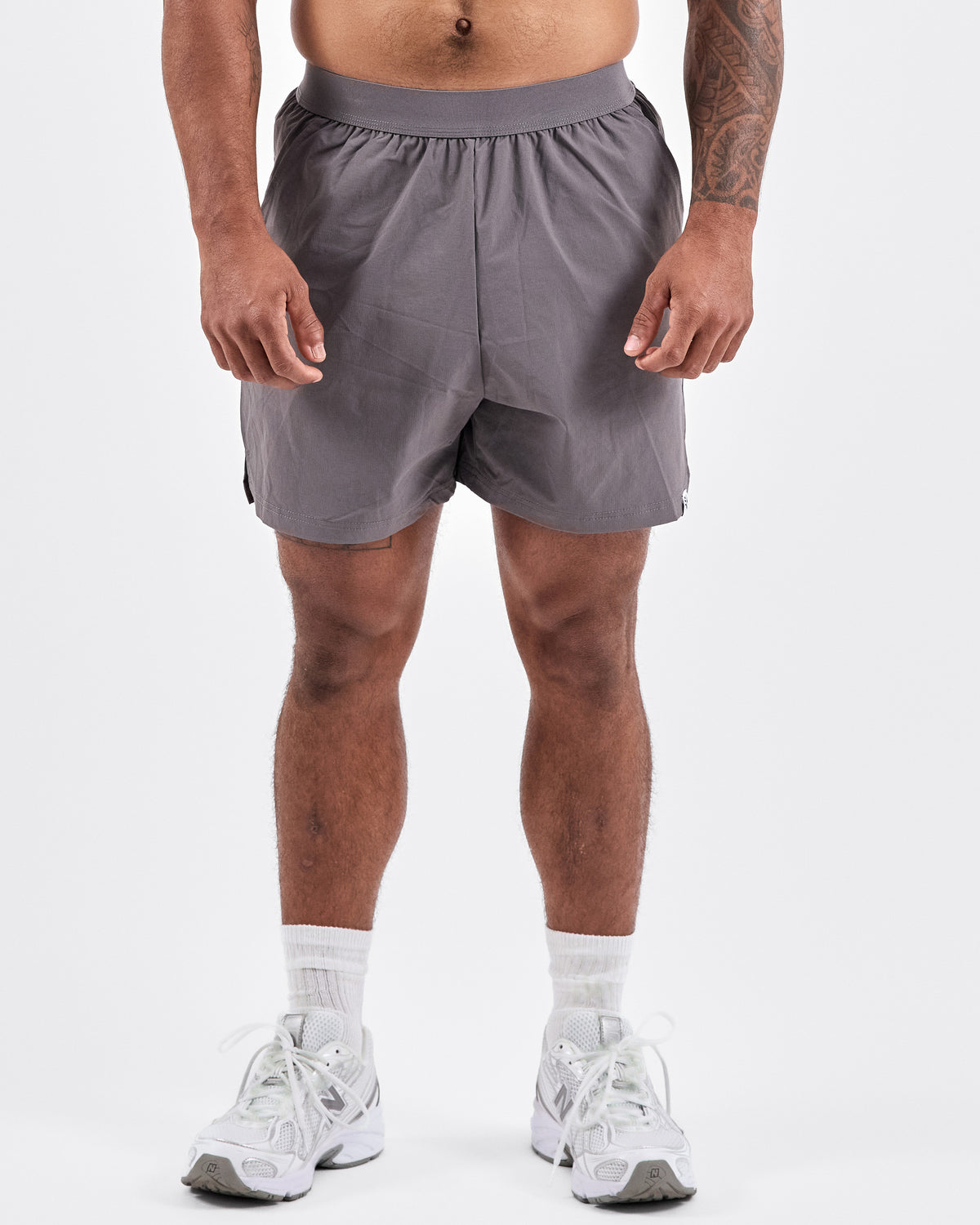 5" Laceless Shorts — Gray