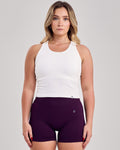 Ribbed Seamless Tank Top — Off White