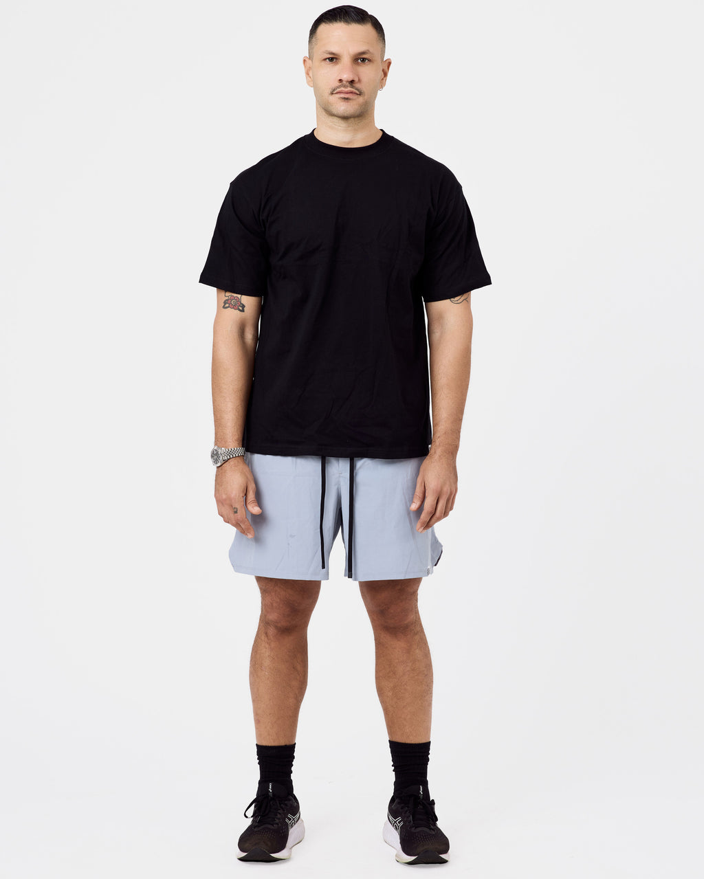 190 Essential Cotton T-Shirt — Jet Black