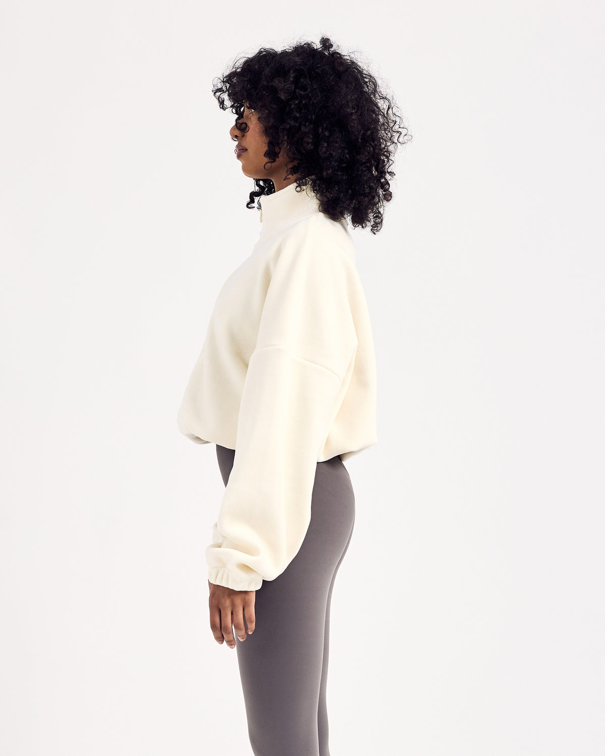 Adjustable Winter Sweater — Milky White