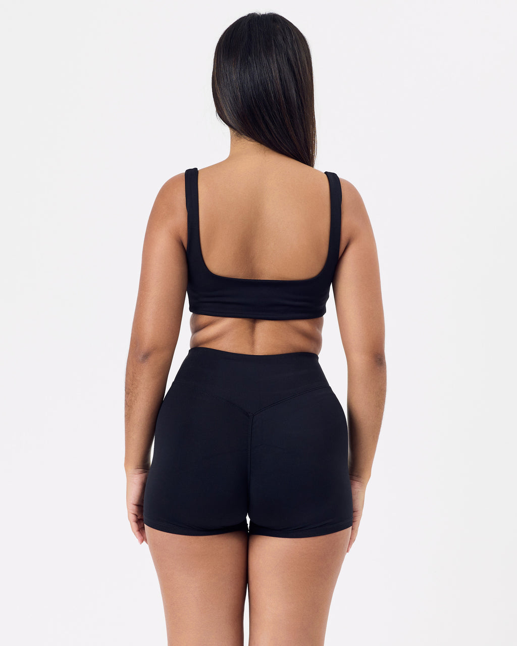 Solstice Square Neck Bra — Jet Black