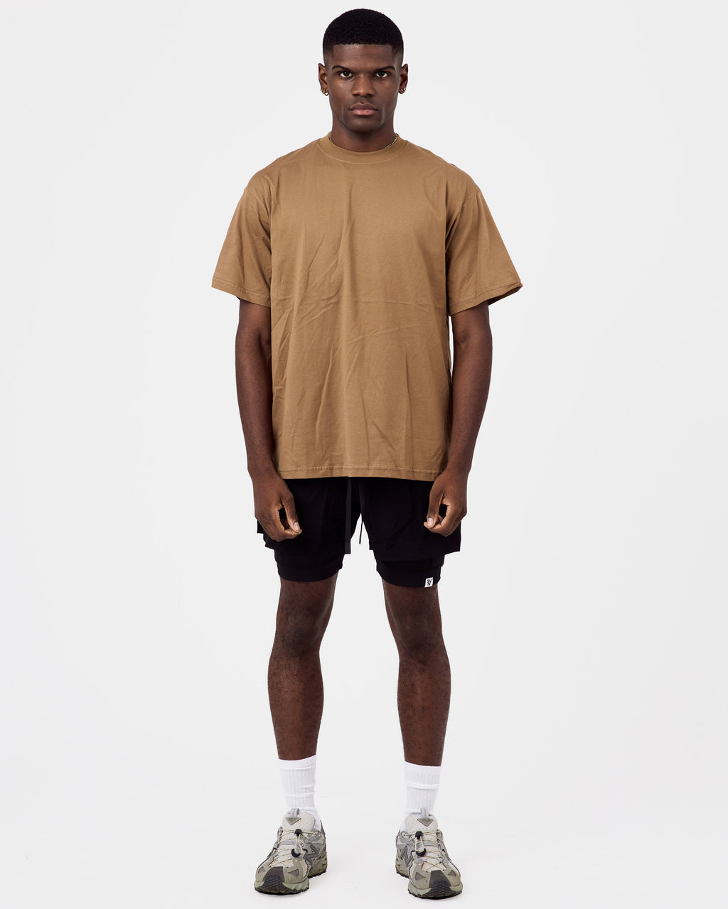 190 Essential Cotton T-Shirt — Camel Brown