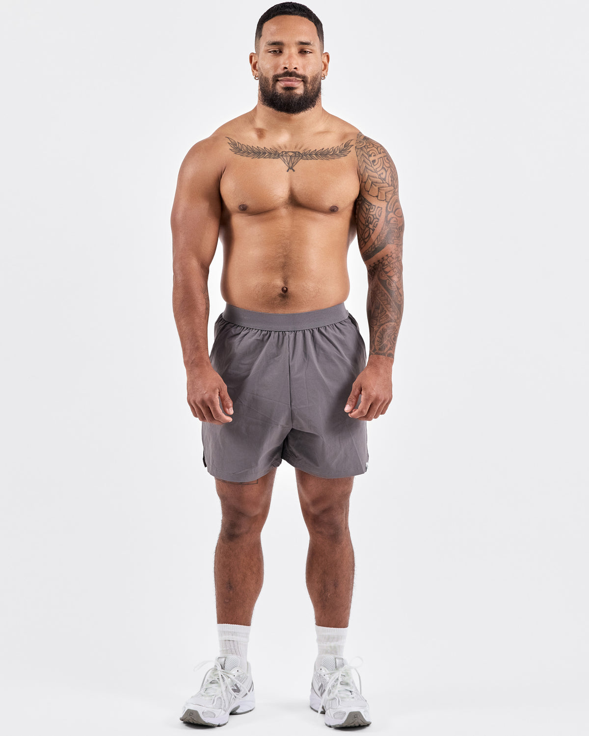 5" Laceless Shorts — Gray