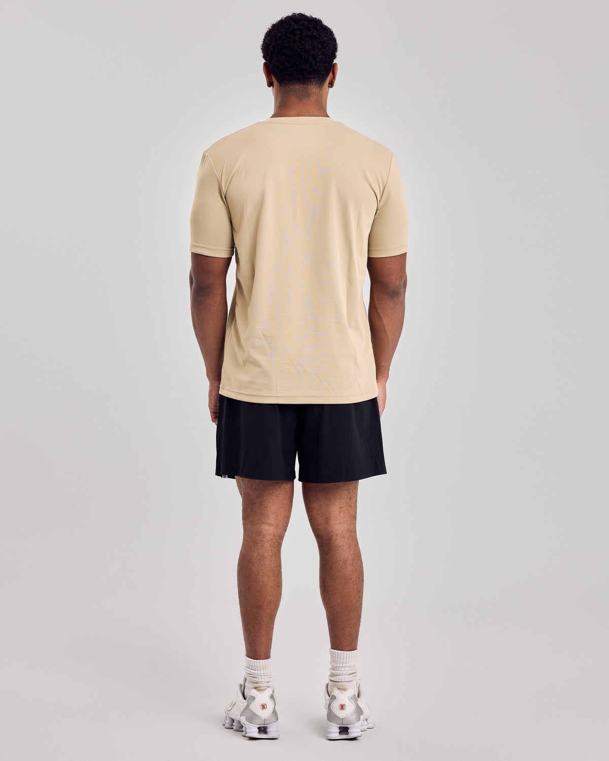 Premium Mesh T-Shirt — Latte
