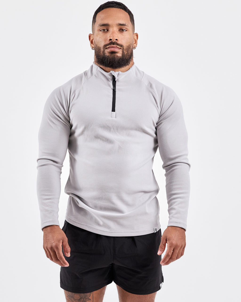Fitted Thermal Jersey — Light Gray