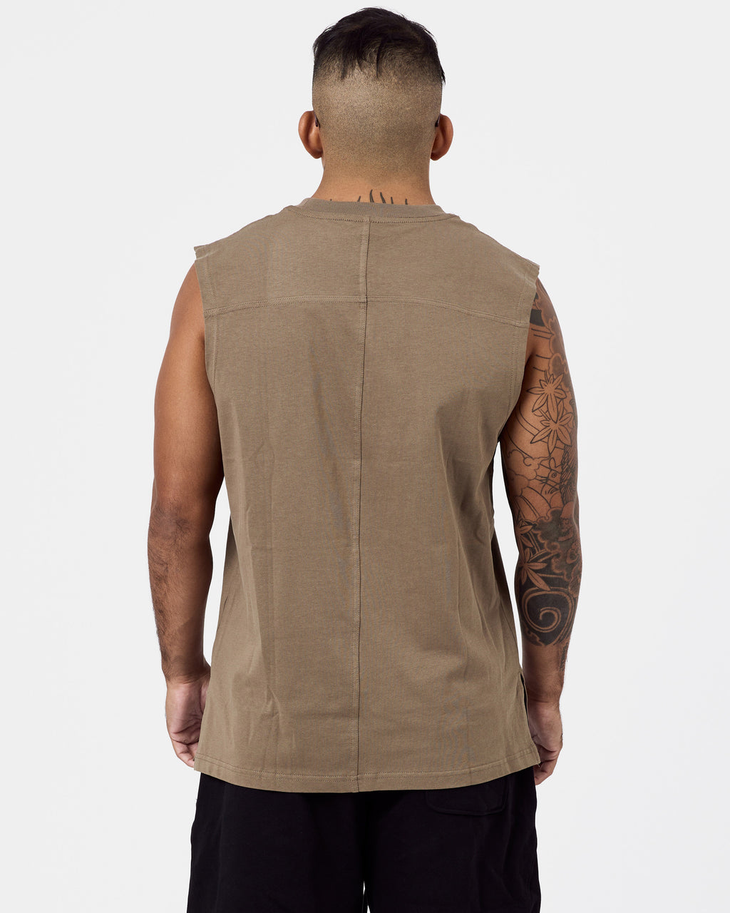 Oversized Drop Arm Cotton Tank Top