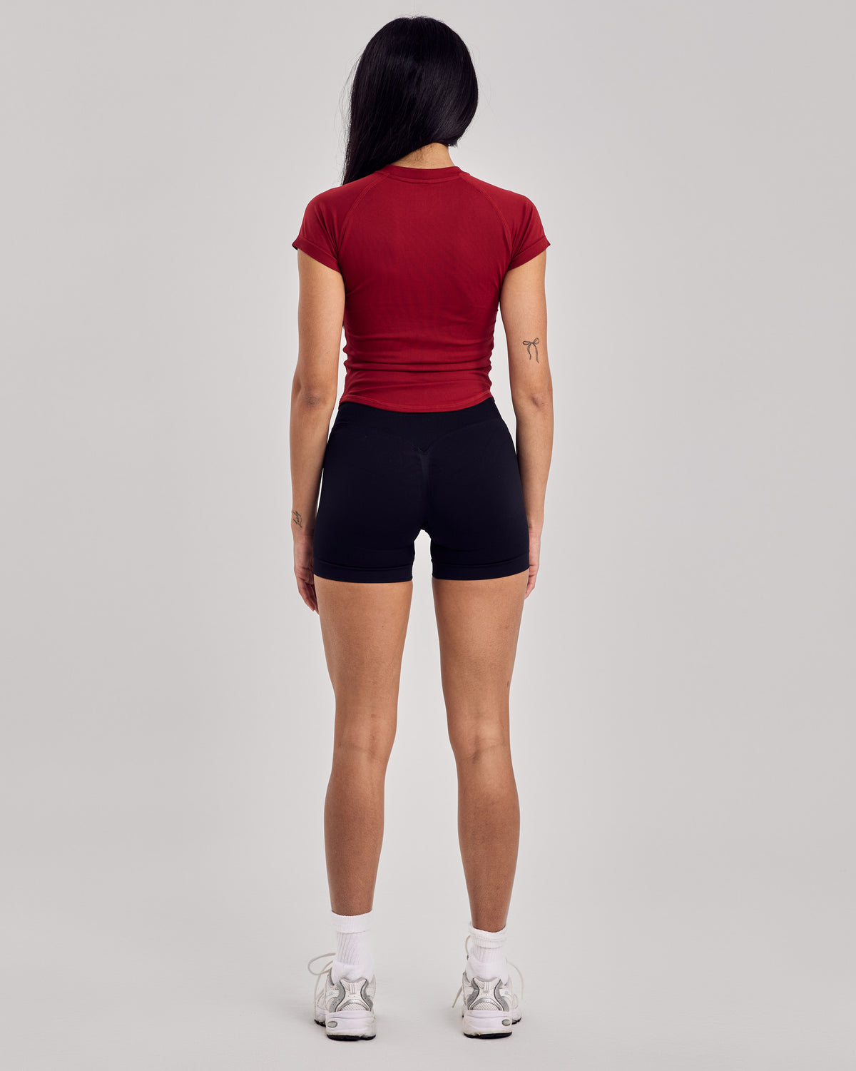 Fitted Seamless T-Shirt — Cherry Red