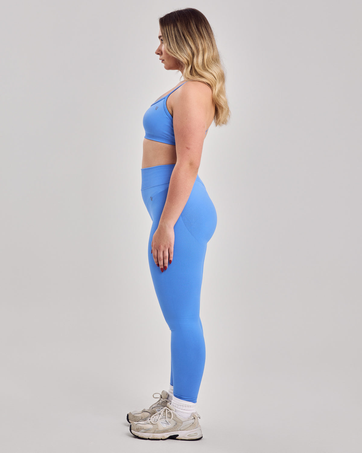 Enhance Seamless V Back Leggings — Azur Blue