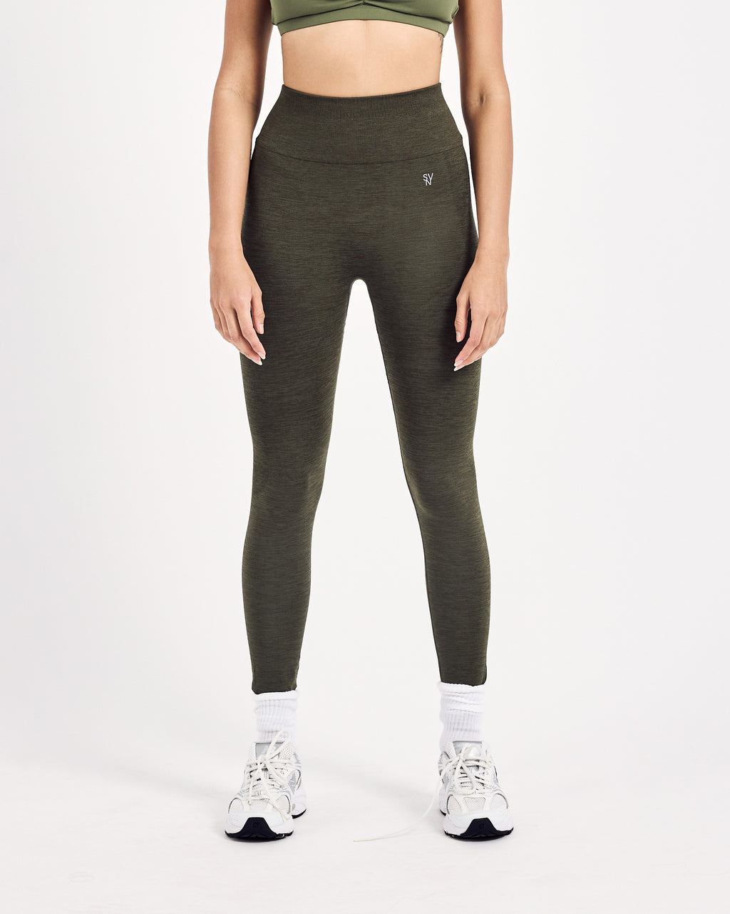 Core Seamless Leggings — Reptile Green