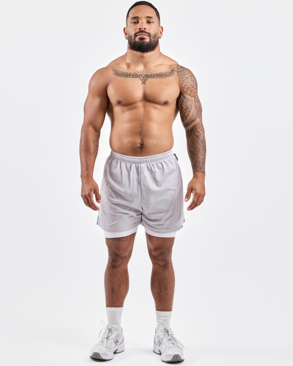 1994 Mesh Shorts — Muted Gray