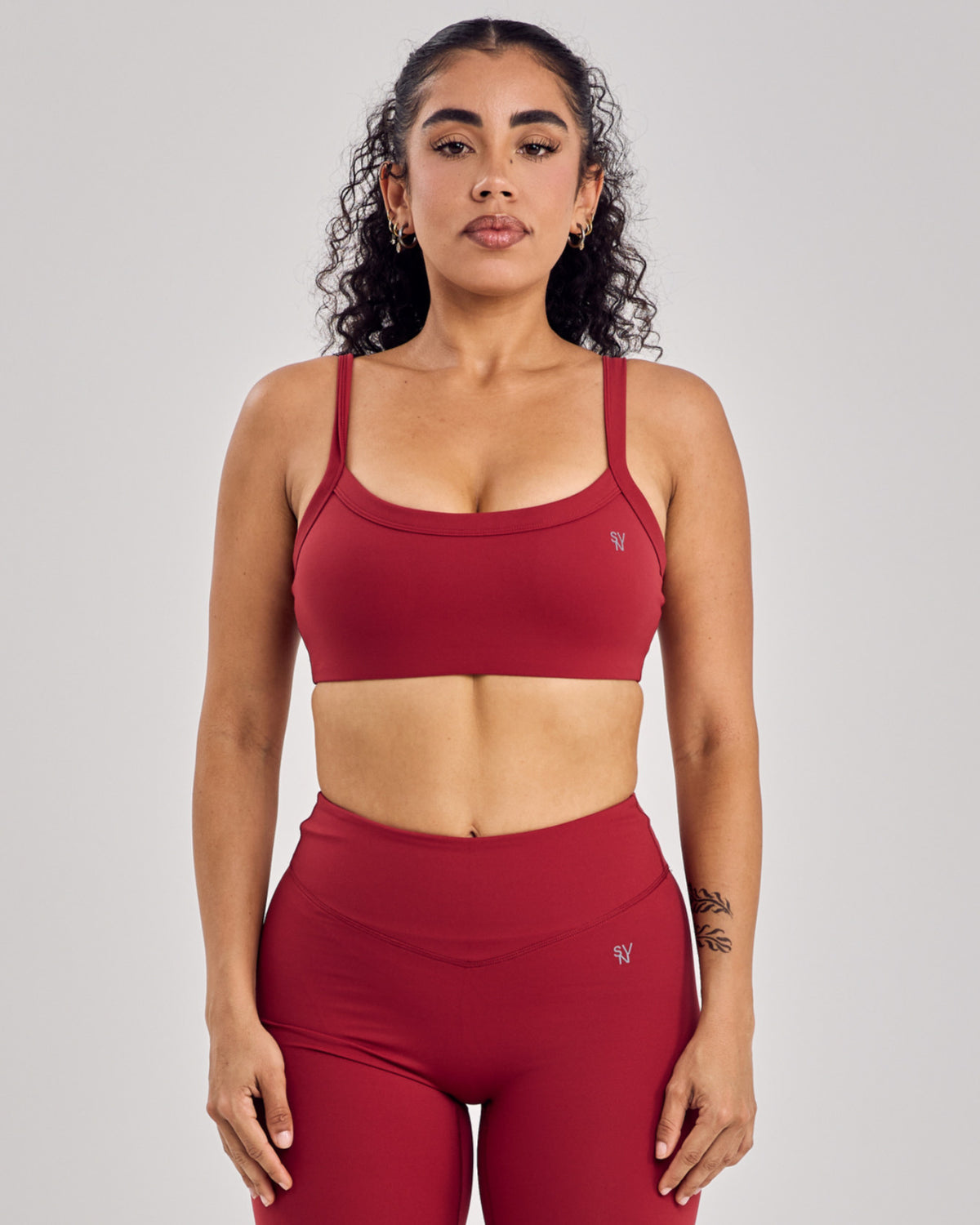 Varsity Classic Bra — Cherry Red
