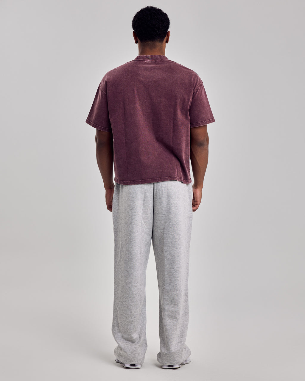 Oversized Acid Boxy T-Shirt — Washed Purple