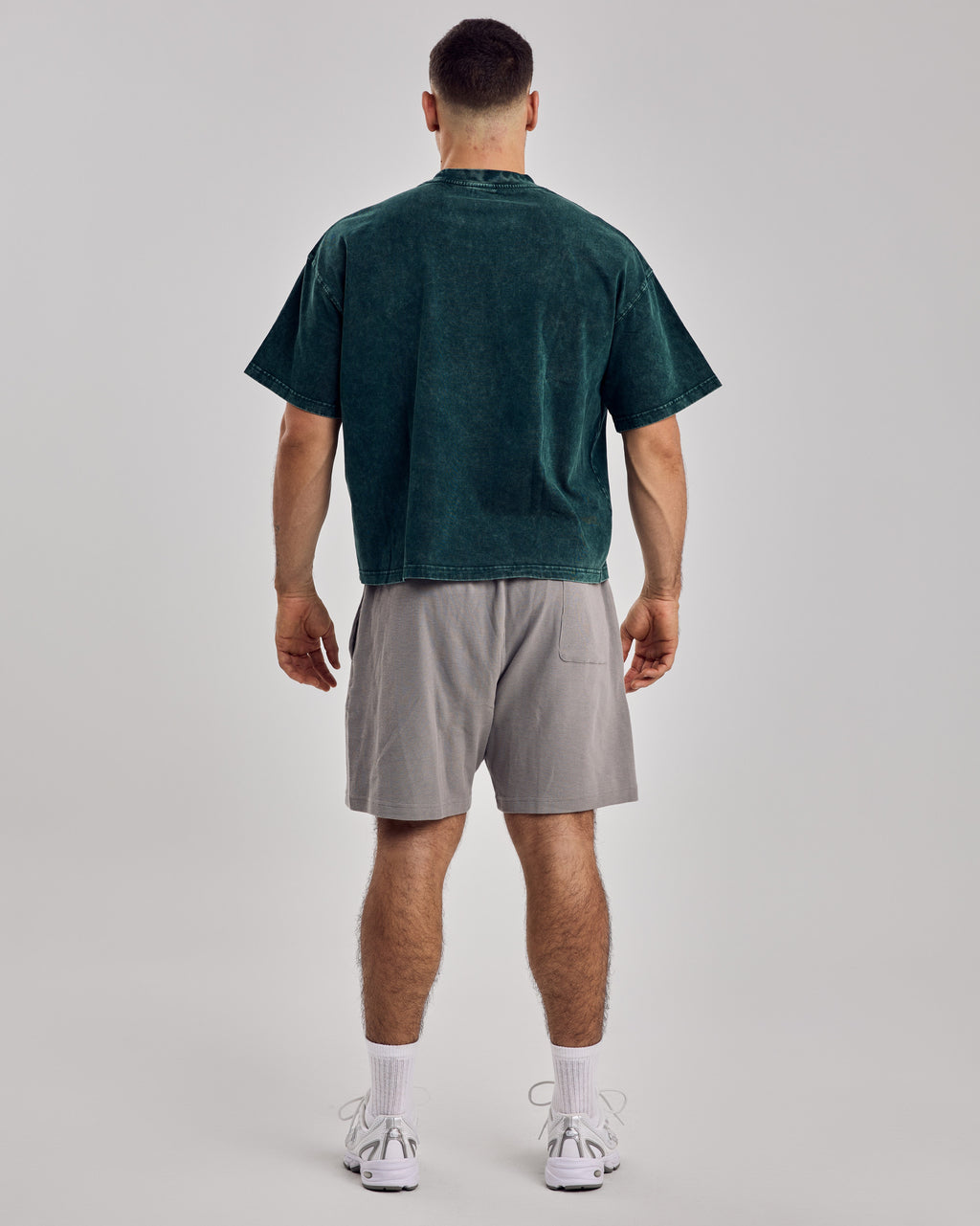 Oversized Acid Boxy T-Shirt — Washed Green