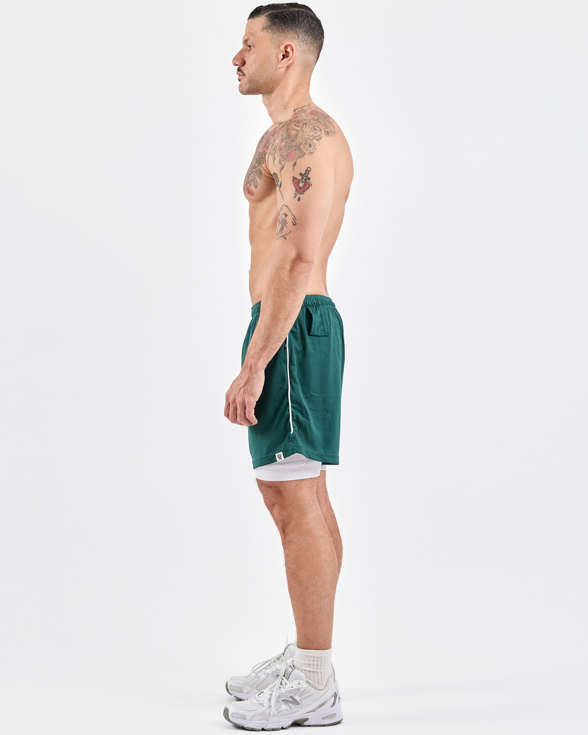 1994 Mesh Shorts — Emerald Green