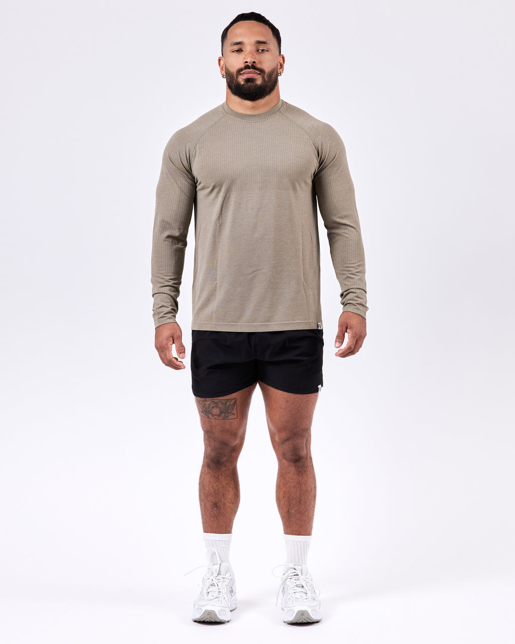 Long Sleeve Fitted Jersey — Olive
