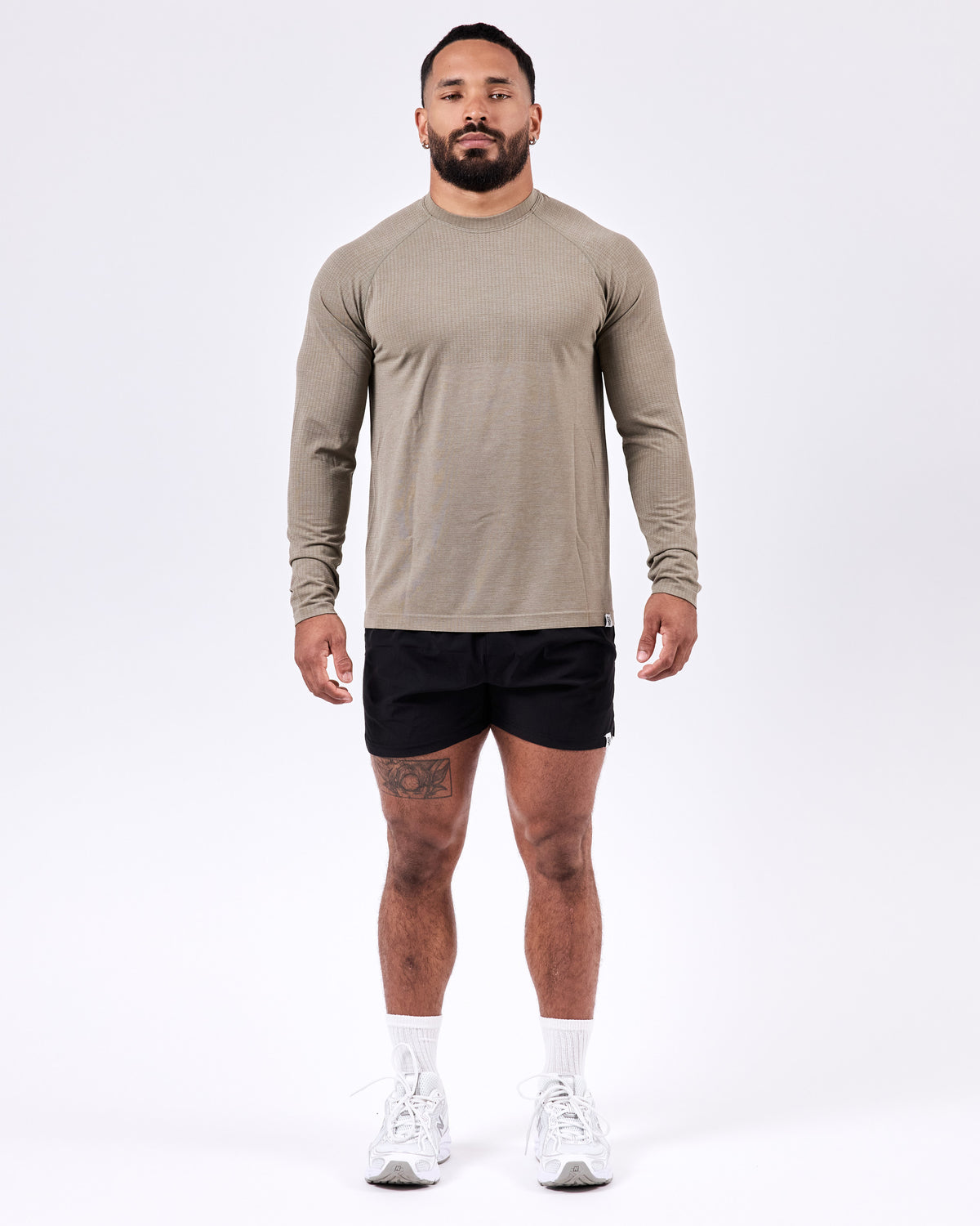 Long Sleeve Fitted Jersey — Olive