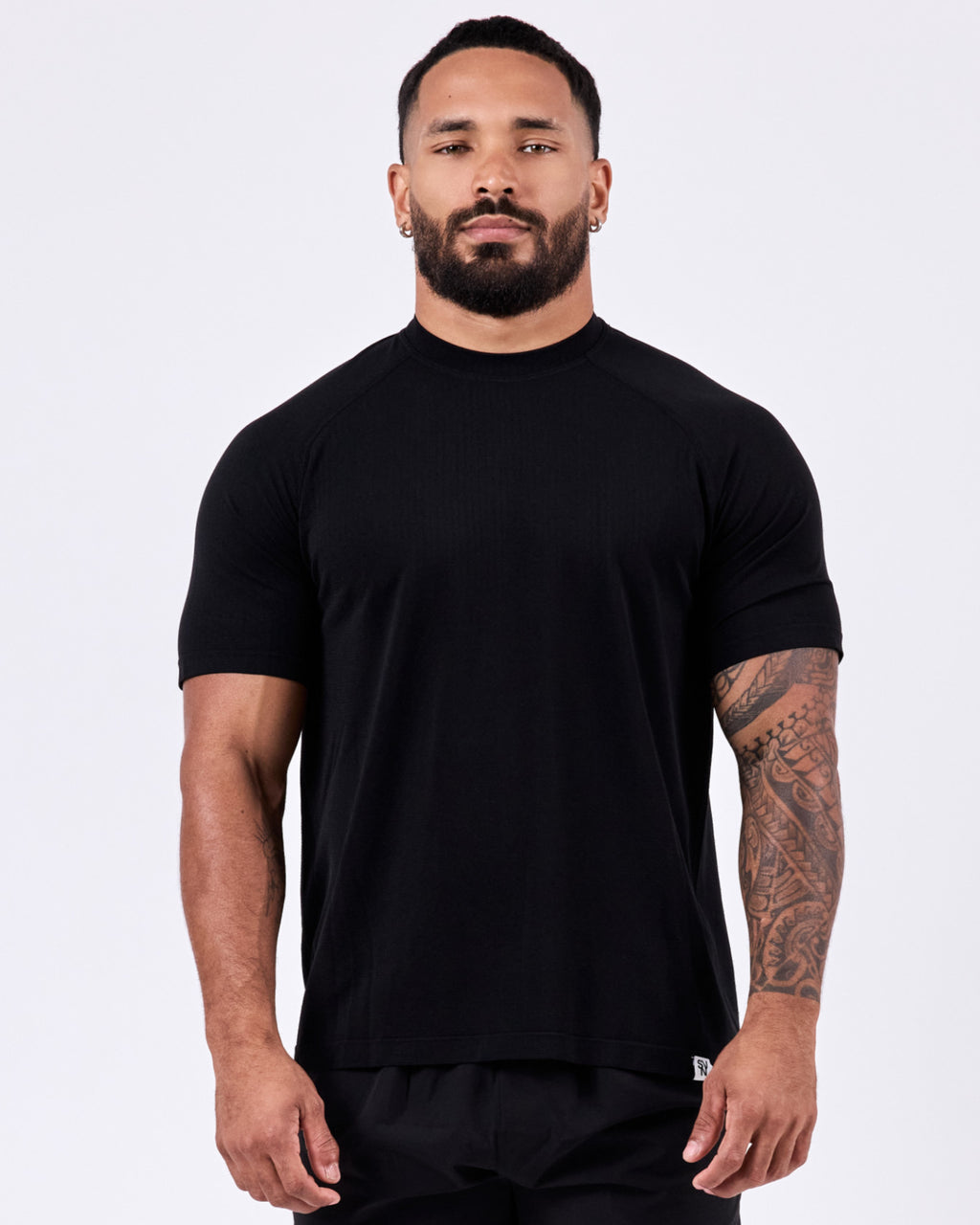 Short Sleeve Fitted Jersey — Jet Black