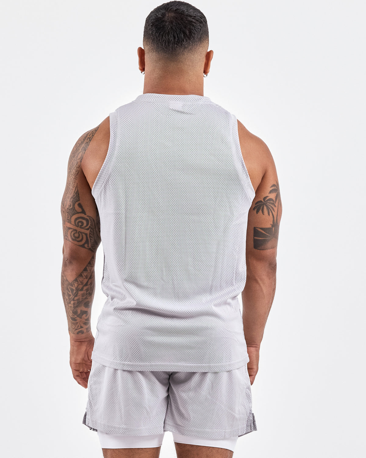 1994 Mesh Tank Top — Muted Gray