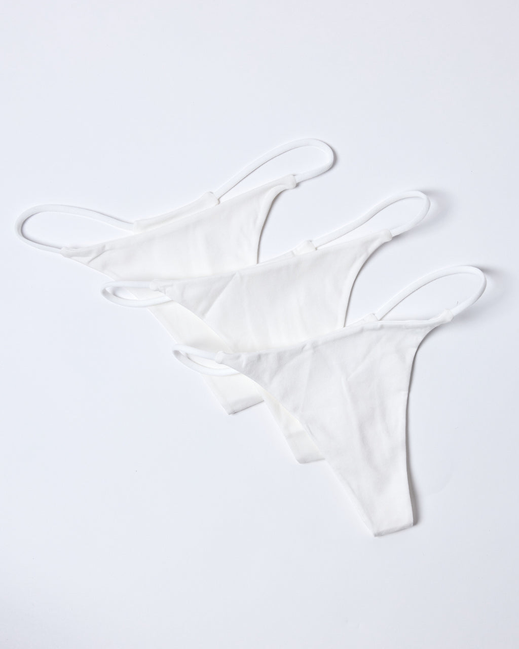 3 Pack Cotton Thong - Unity Set — White