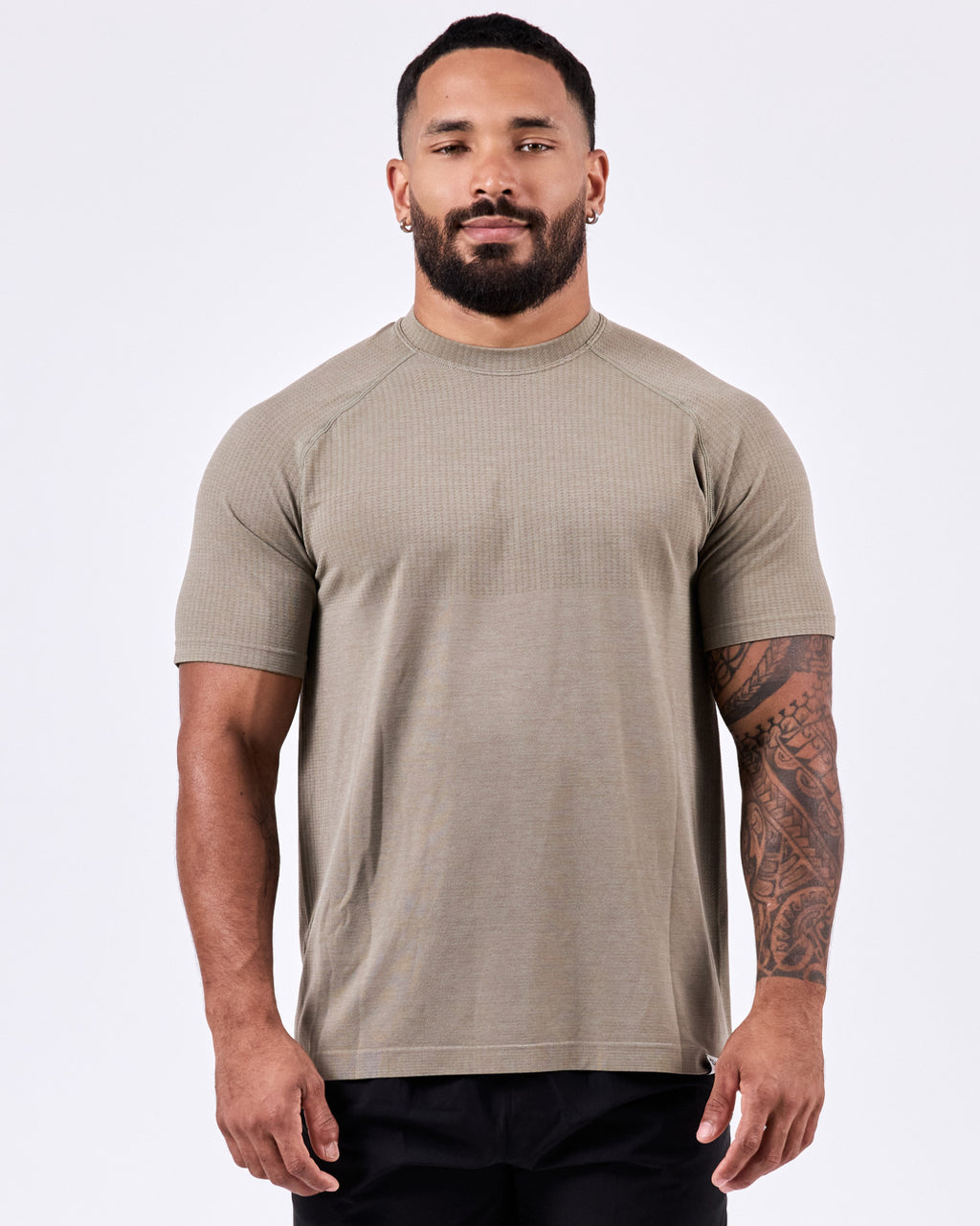 Short Sleeve Fitted Jersey — Olive