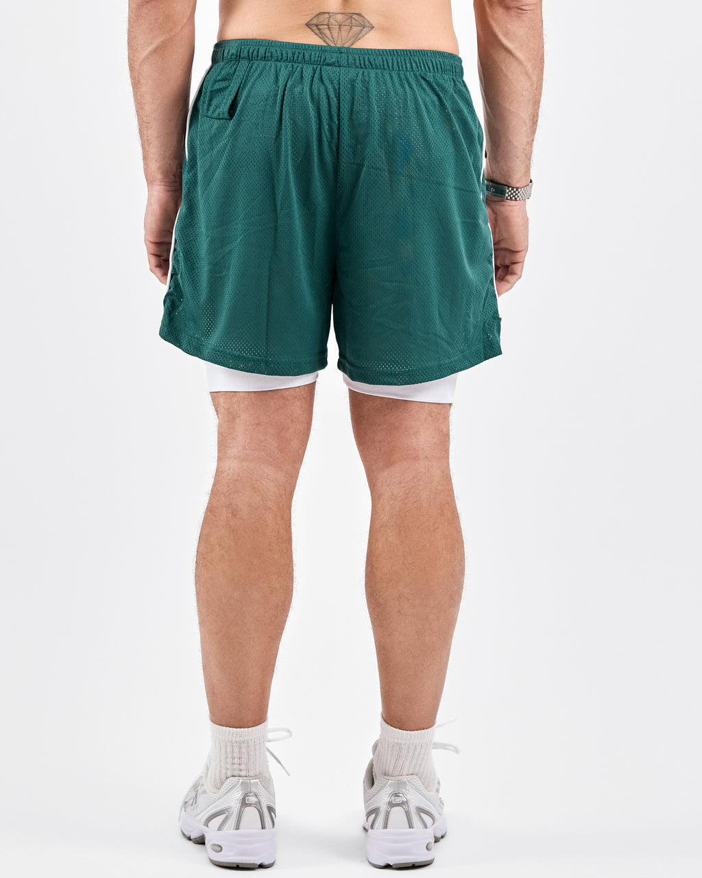 1994 Mesh Shorts — Emerald Green