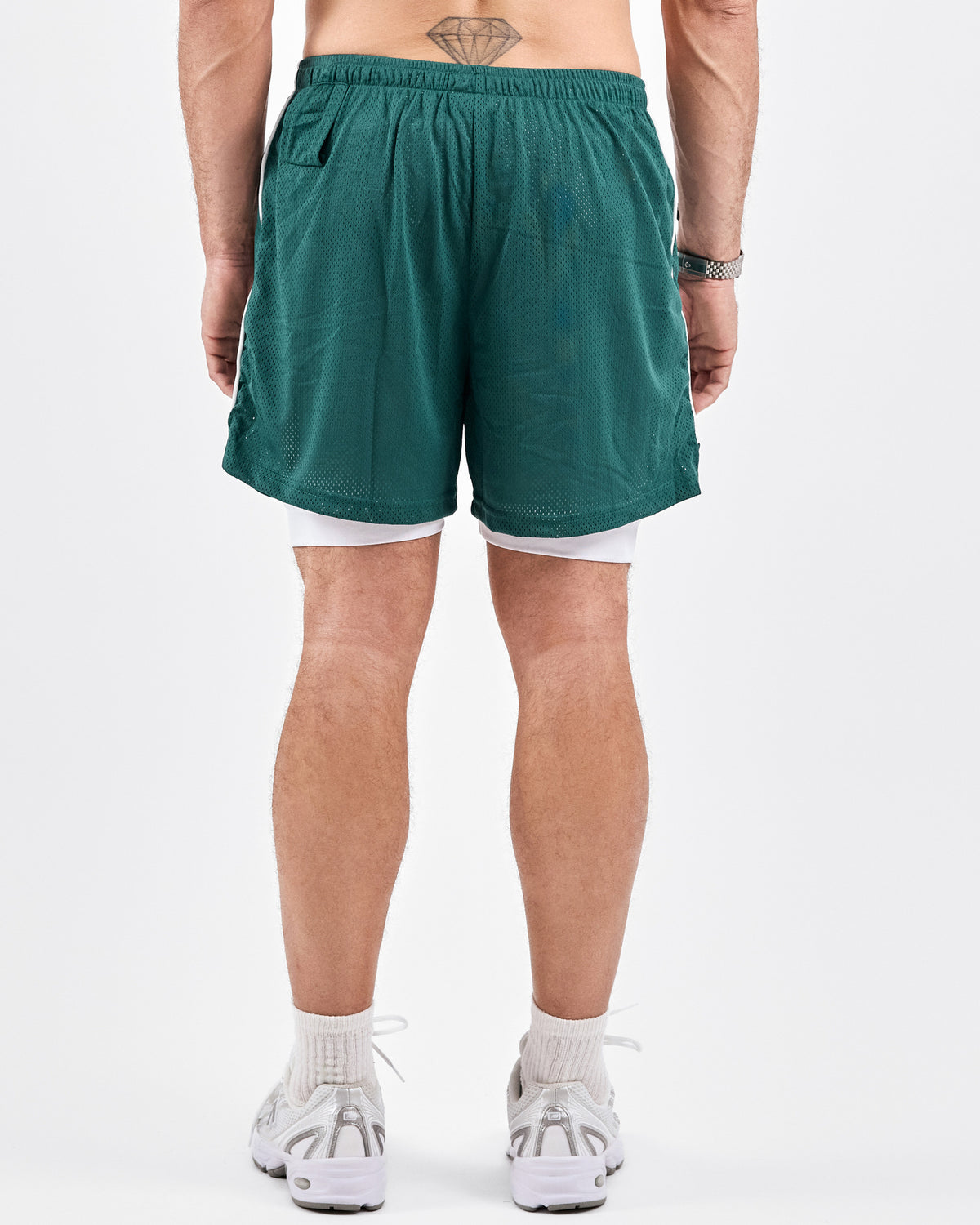 1994 Mesh Shorts — Emerald Green