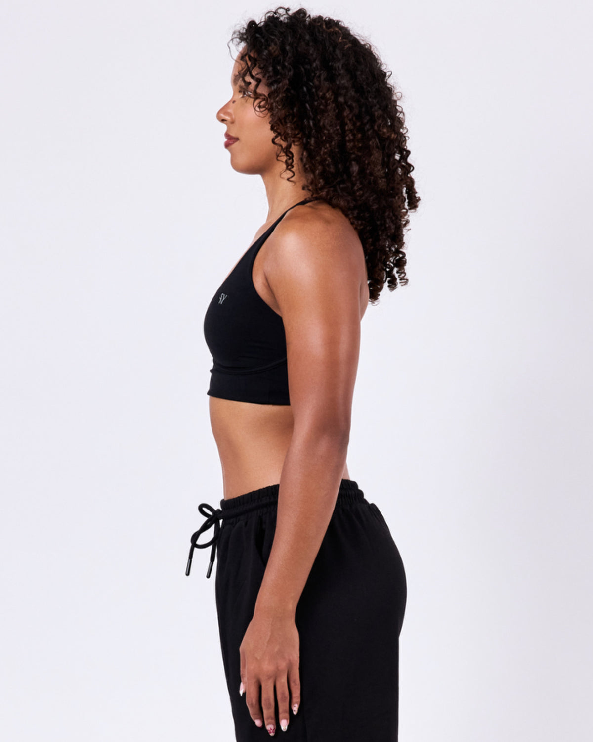 Varsity Plus Bra — Jet Black