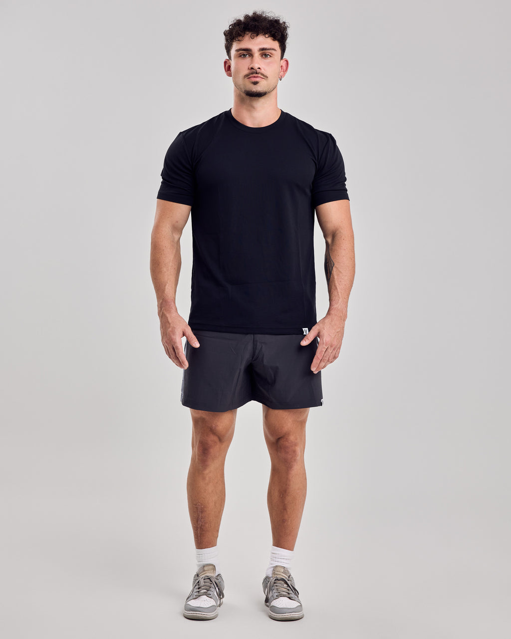 Premium Mesh T-Shirt — Jet Black