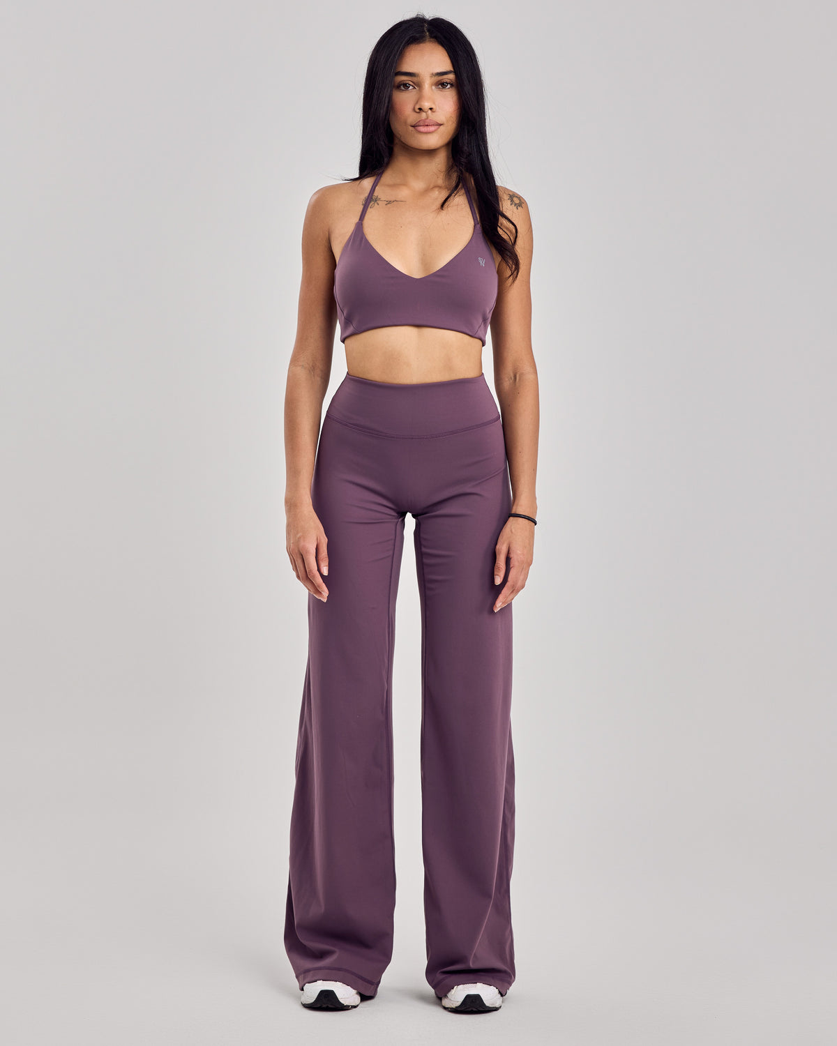 Nova Wide Leg Pants — Violet Latte