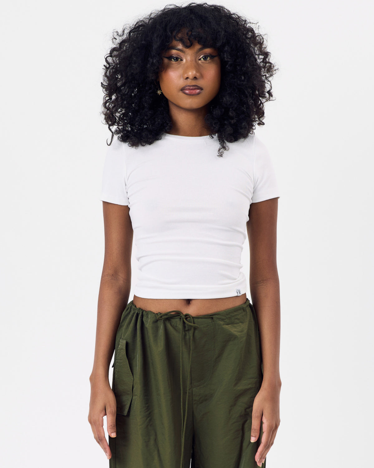 Regular Fitted Cotton T-Shirt — Cloud White