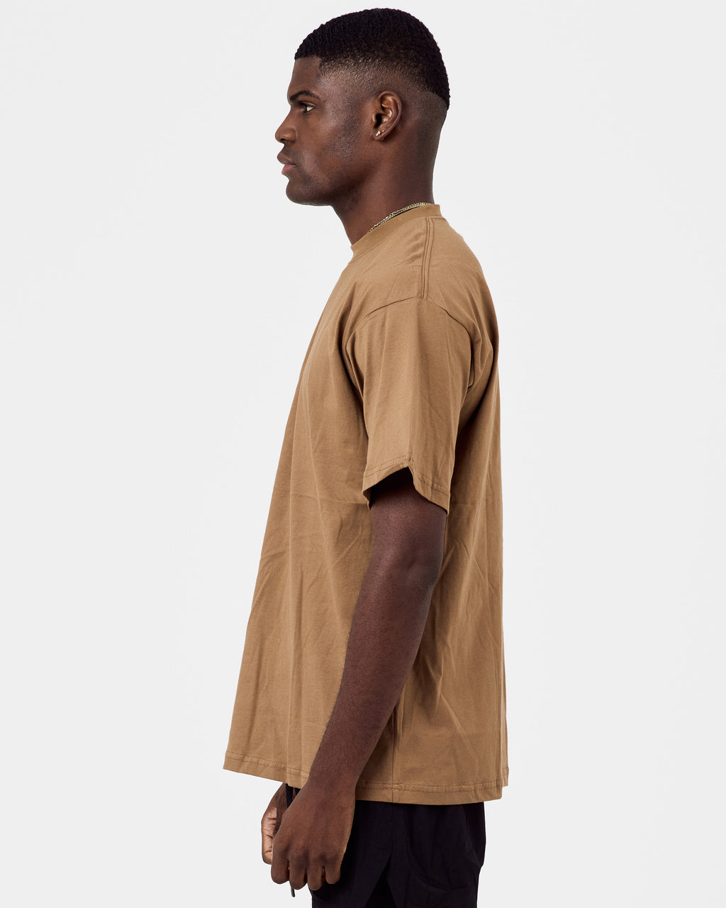190 Essential Cotton T-Shirt — Camel Brown