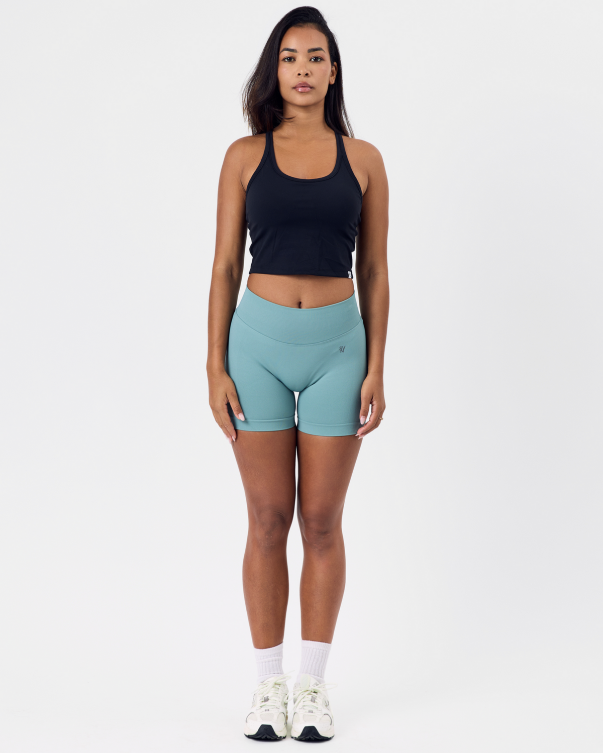 Vital Seamless Scrunch Shorts — Jade Green