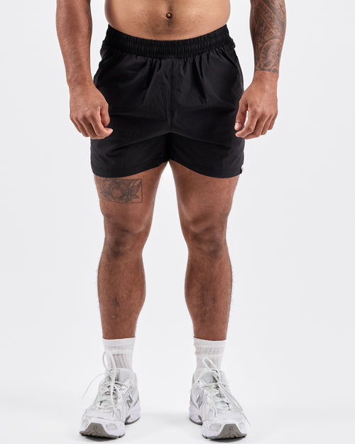 4" Running Shorts — Jet Black
