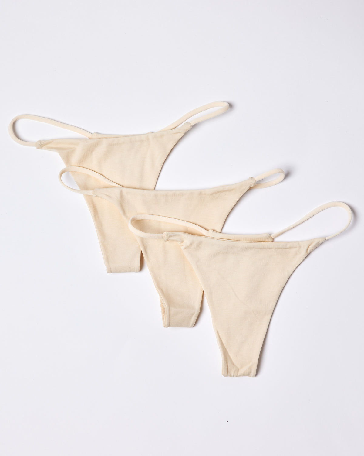3 Pack Cotton Thong - Unity Set — Nude Beige
