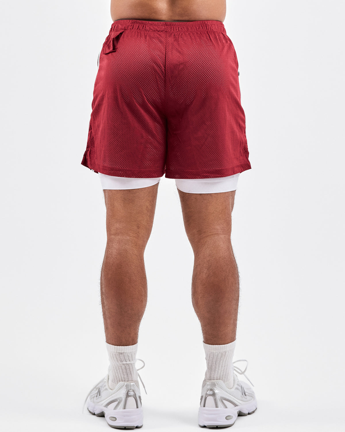 1994 Mesh Shorts — Dark Red