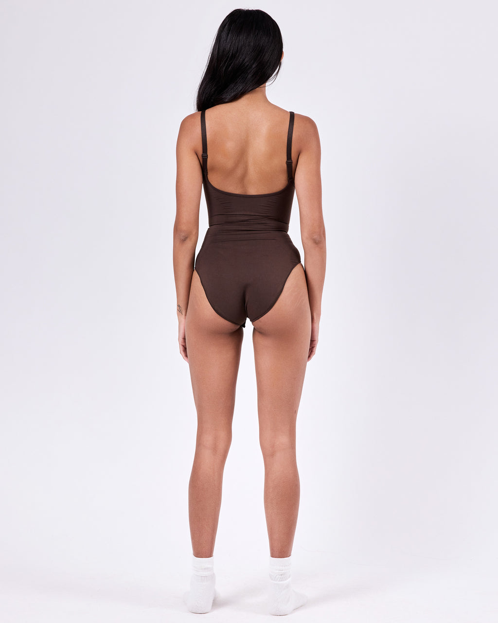 Hourglass Zip Bodyshaper — Nude Brown