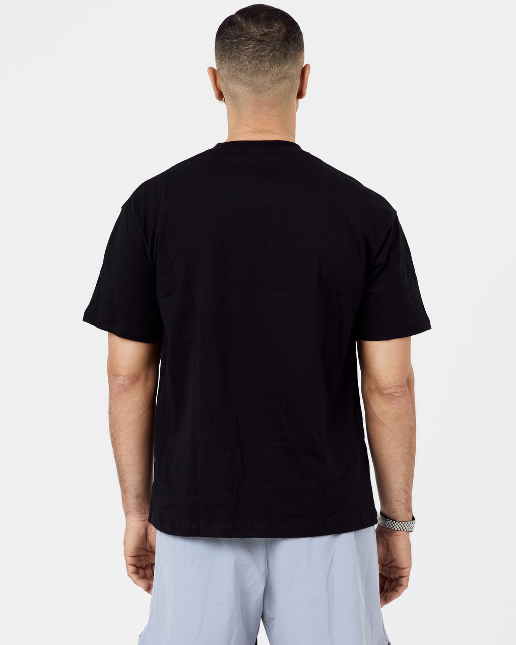 190 Essential Cotton T-Shirt — Jet Black
