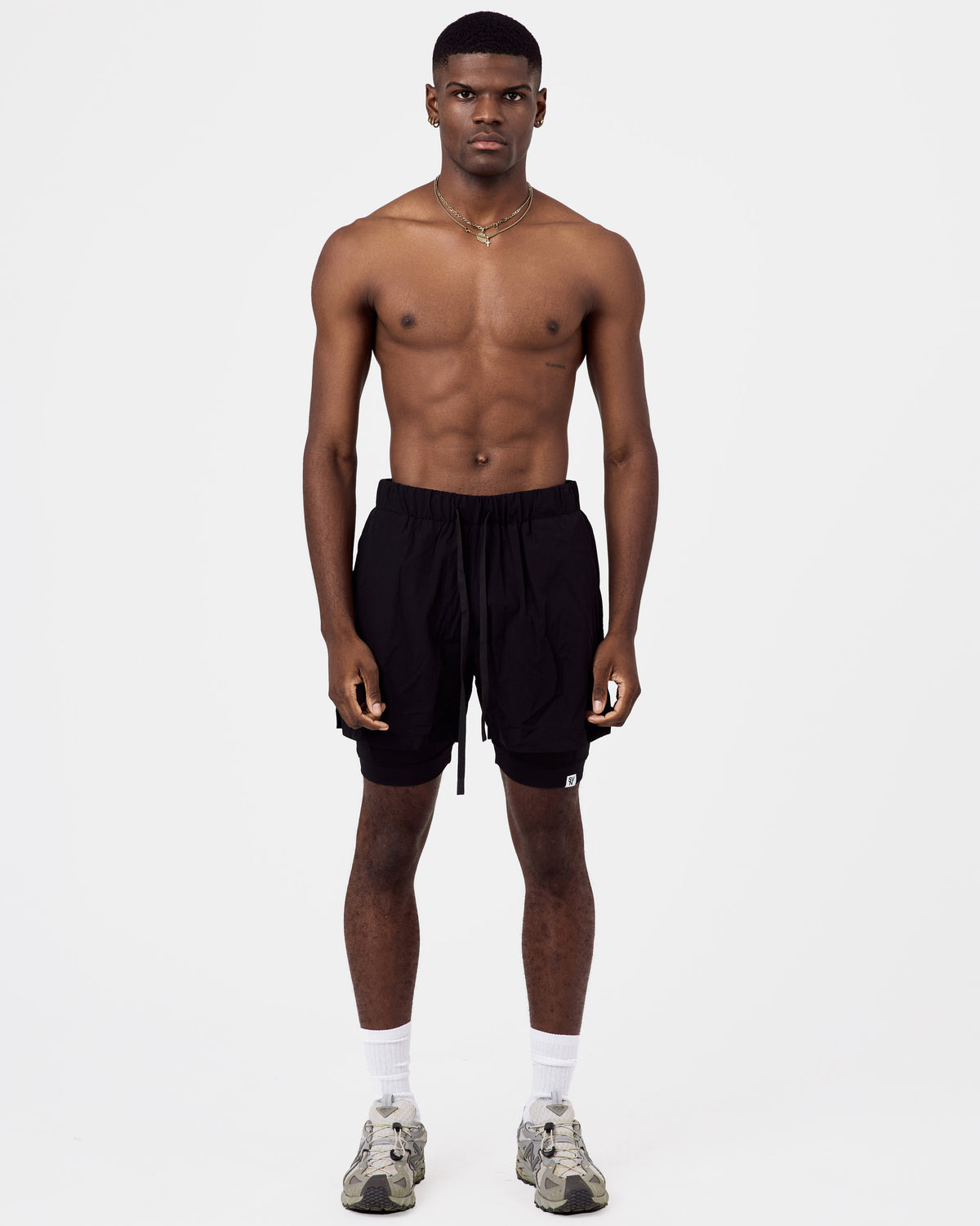 2 in 1 5" Liner Shorts — Jet Black