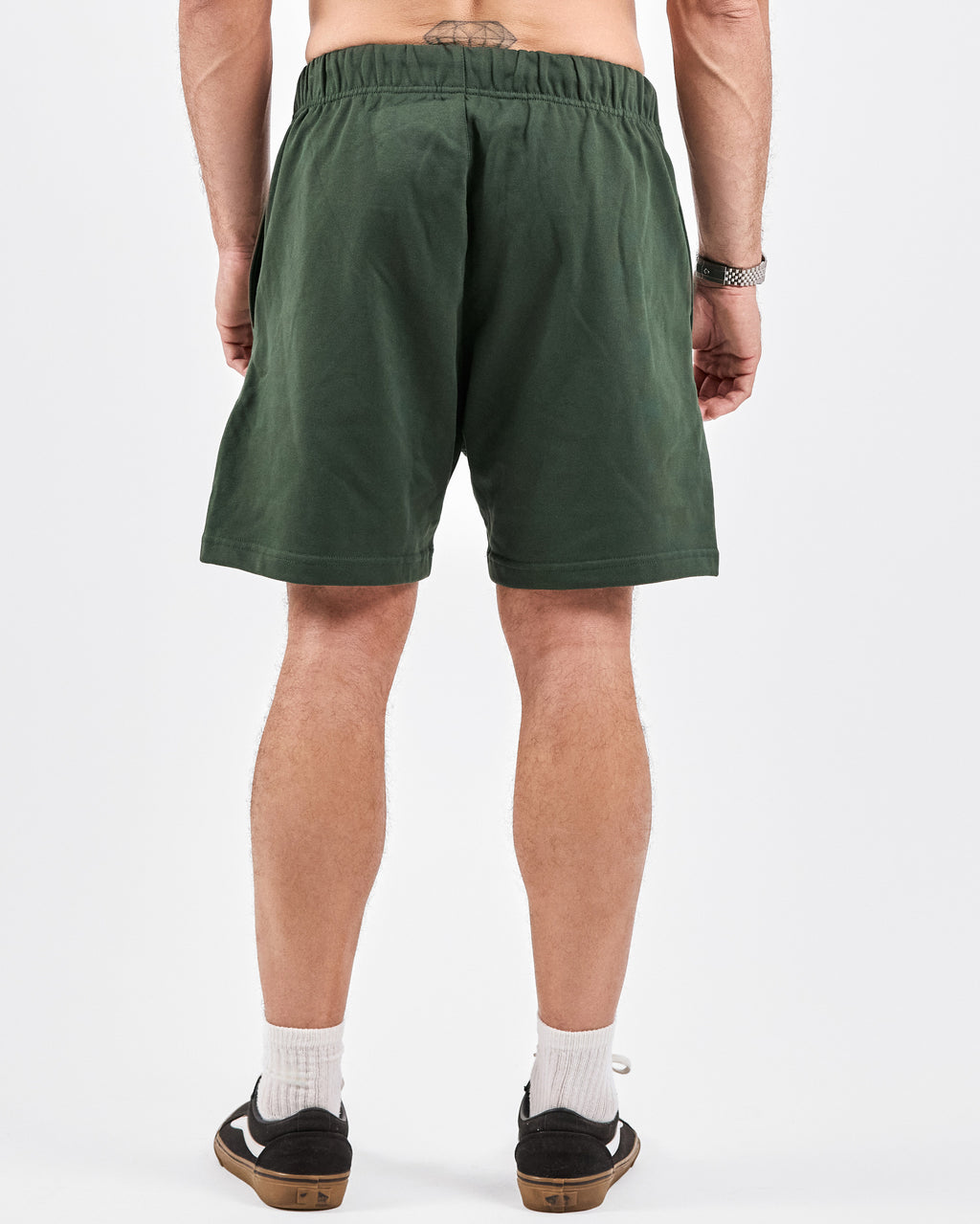 Unisex Essential Oversized Shorts — Forest Green