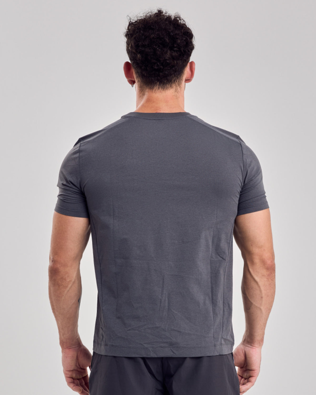 Structured Fitted T-Shirt — Leach Gray